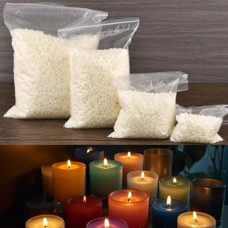 1KG 500g 200g 50g Natural Soy Wax Flake Scented Candle Natural Material