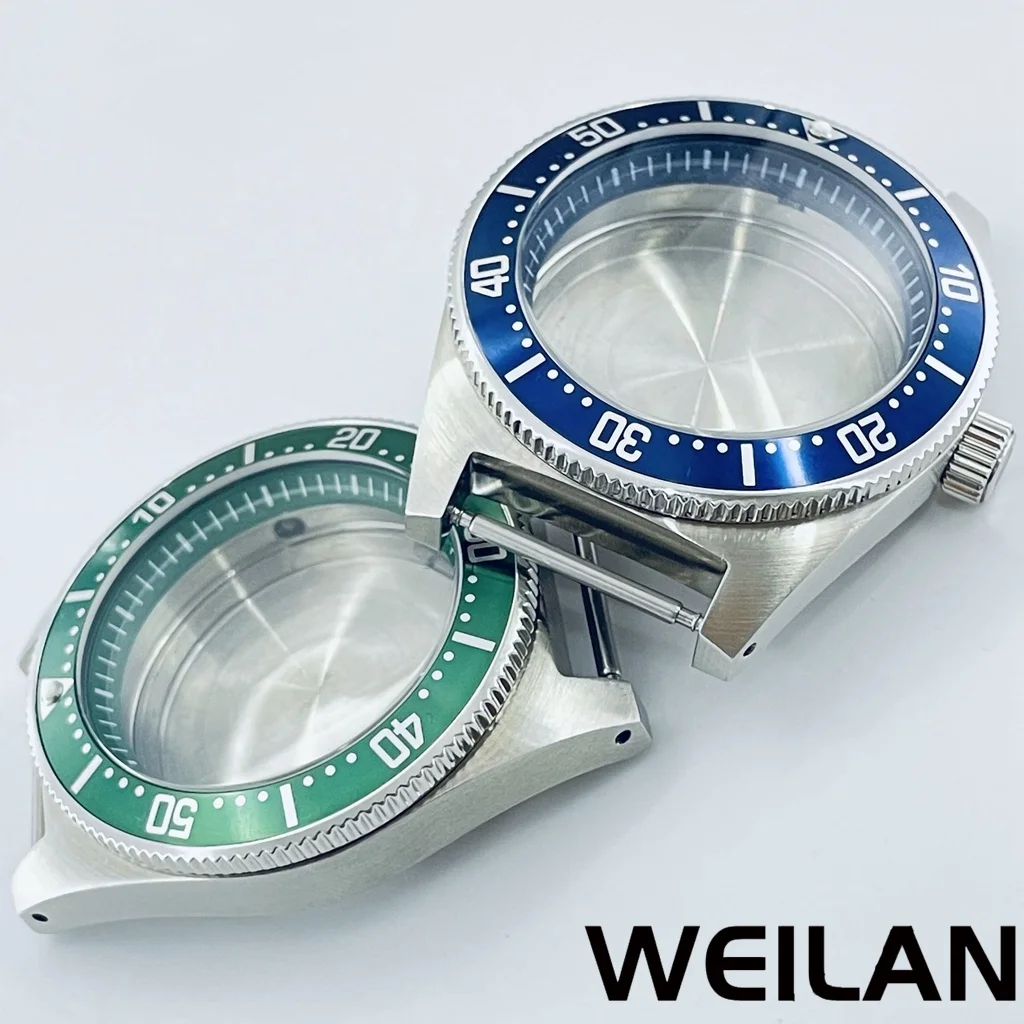 Silver Stainless Steel Watch Case with Multi-Colored Ring Options
