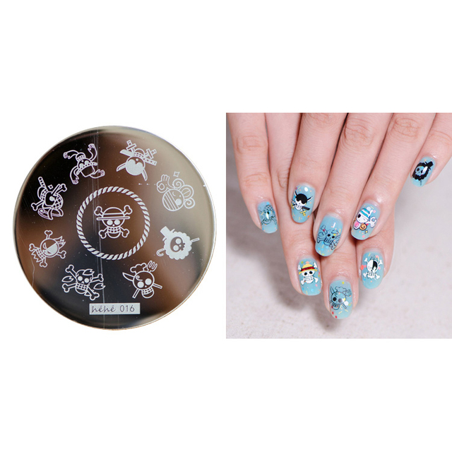 Round Nail Stamping Plates Butterfly/Constellation/Leaf/Bird Stainless Steel Image Stencils Printing Nails Decor 5.5cm Tool