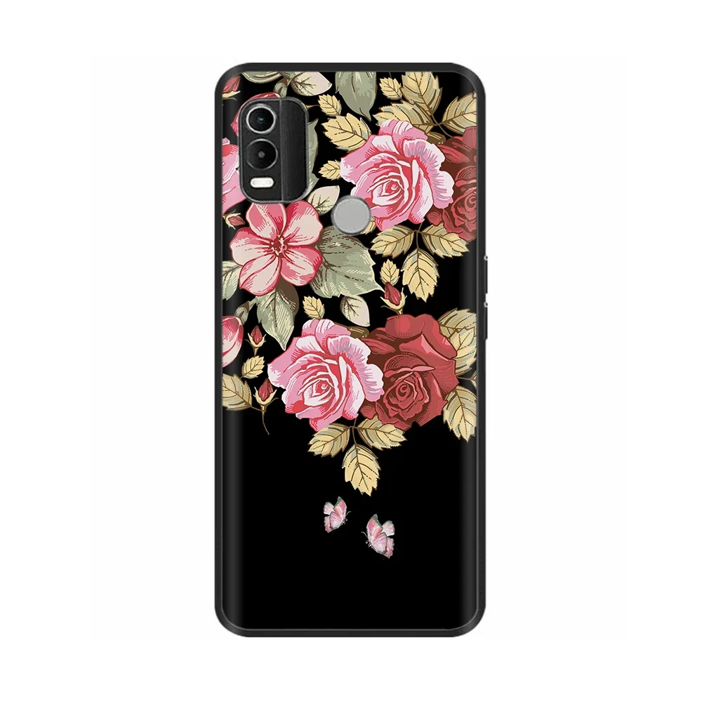 Luxury Painted Black Silicone Soft Phone Case - Stylish Protective Back Cover