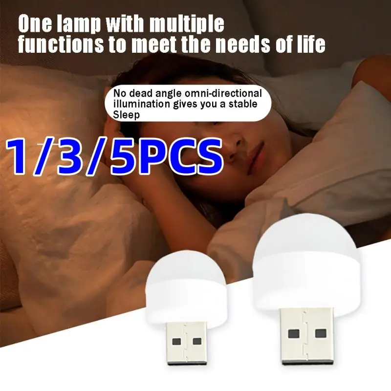 

3 шт., светодиодные мини-лампы для чтения, с USB-разъемом