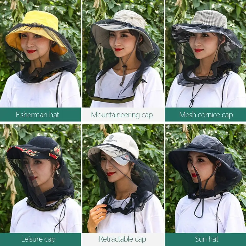 

Protector Face Protector Repellent Protection Insect Bee Protection Mosquito Hat Mesh Hat Head Net Fishing Cap