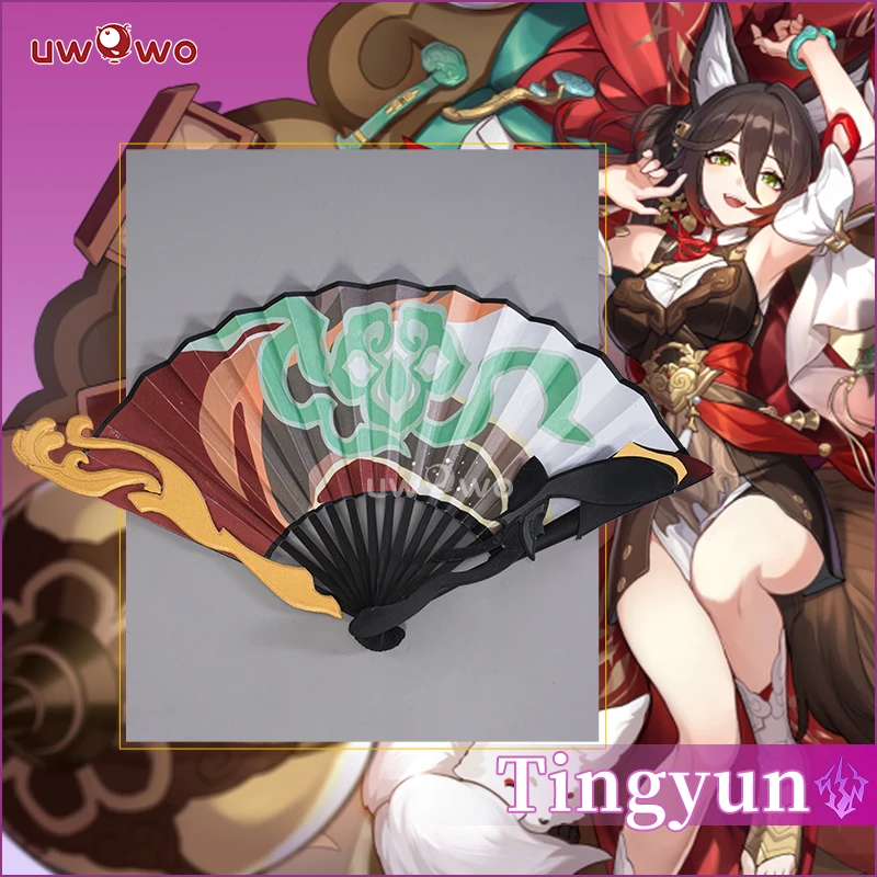 

In Stock UWOWO Ting Yun Cosplay Fan Prop Honkai Star Rail Tingyun Cosplay Prop Fan Cosplay Accessory