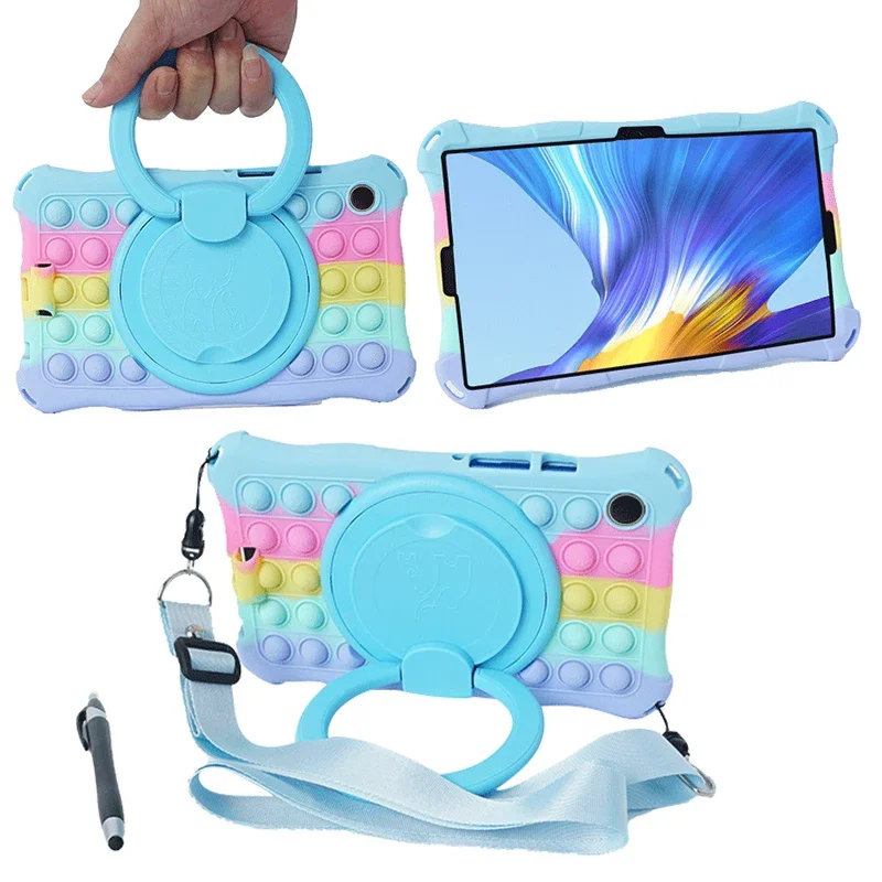 Capa para Crianças para Samsung Galaxy Tab Capa para Tablet com Suporte Giratório 360 Tab a9 Mais 8.7 Plus 11 Sm-x210 X215 X216 Sm-x110 X115 a7 a8 2023