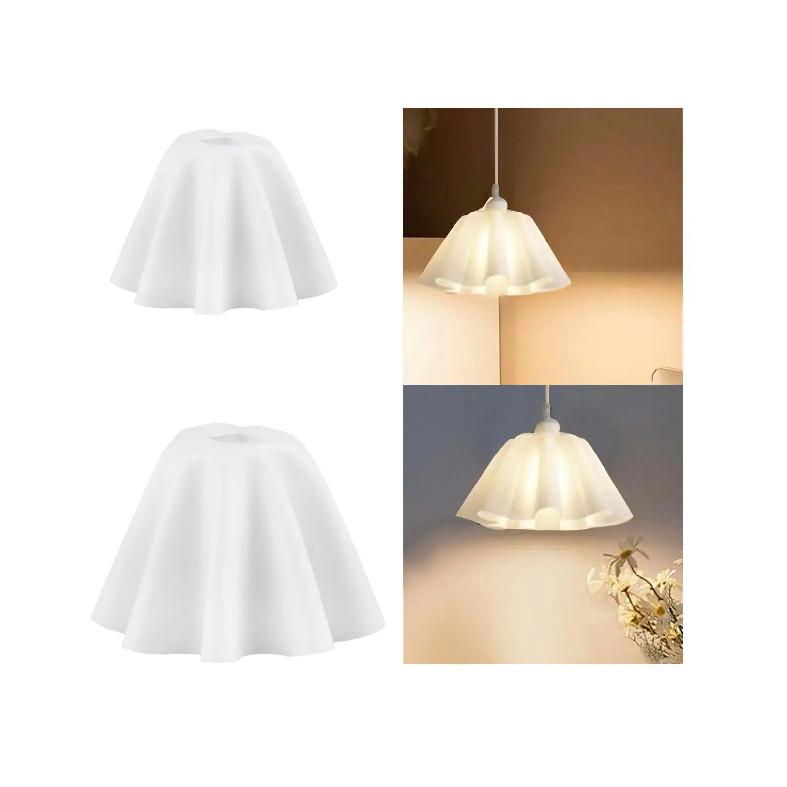 Description Picture 5 of itemConstruction Lamp Shade Replacement PVC Lampshade Lamp Elegant Cover for NightStand Living Room Bedroom Table Lamp Ceiling Lamp