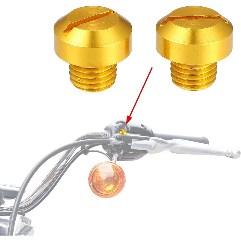 4Pcs Motorycle Mirror Hole Blanking Plug Cover Cap M8 * 1.25 Per Streetfighter 848 2012 2013 2014 2015 2016 2017 2018