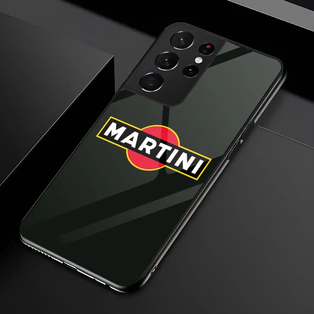 Racing M-Martini Logo Glass Phone Case