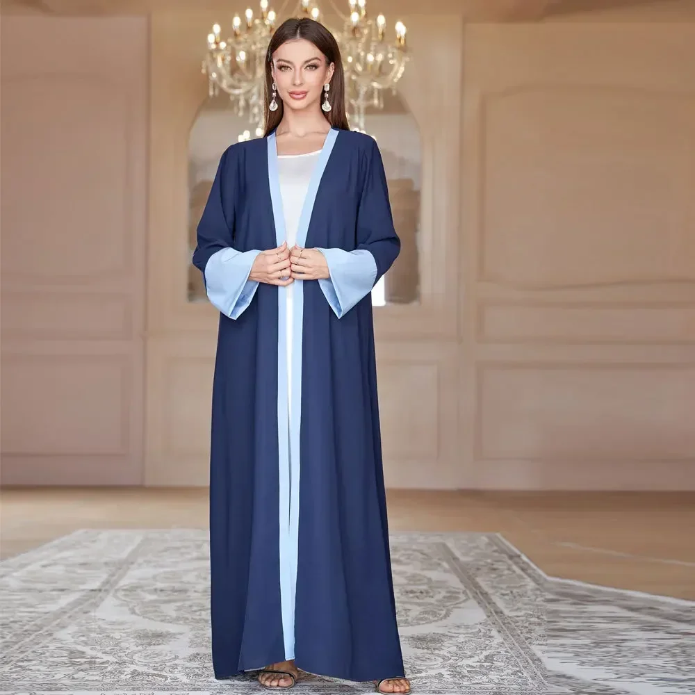 Ramadan Eid Abaya Hijab Muslim Modest Dress for Women Arabic Dubai Long Sleeve Open Abayas Kimono Clothes Islamic Turkey Dresses