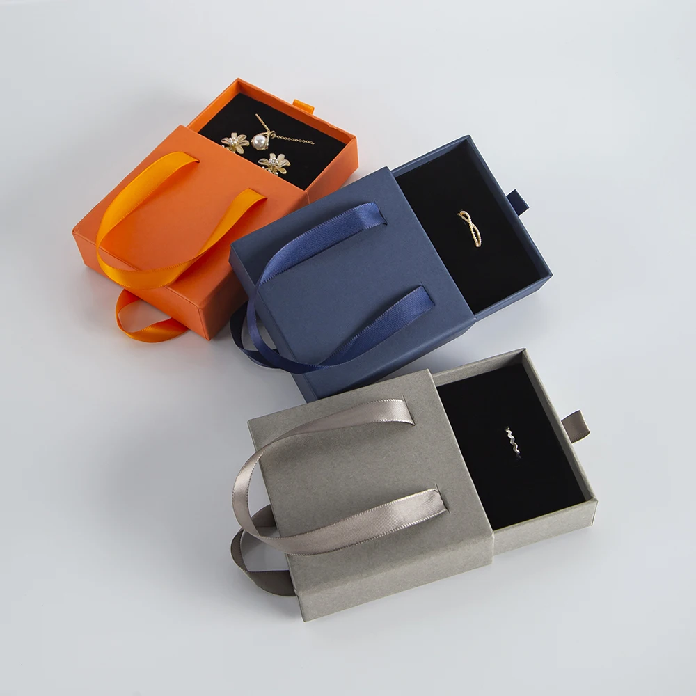 50 Stück Schmuck-Organizer-Box für Damen und Mädchen, Schubladen-Aufbewahrungsvitrine mit Griff für Ohrringe, Halsketten, Ringe, Armbänder – Detail 3