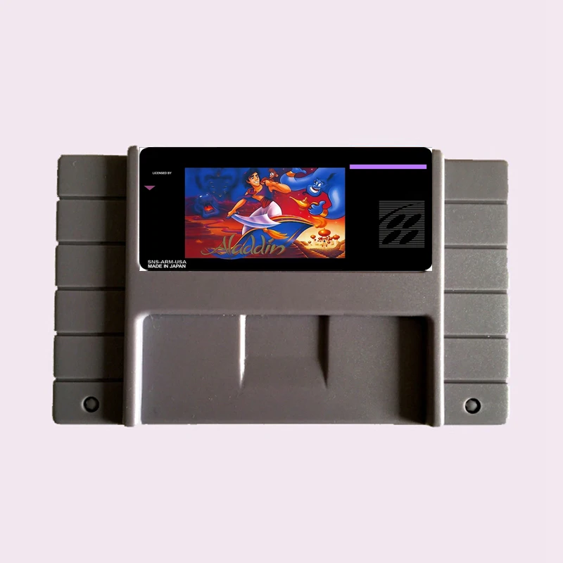 

Alladin NTSC 16 бит большая серая игровая карта для игрока 46Pin США