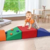 Foam Climbing Blocks for Toddlers and Preschoolers - Soft Climbing Indoor Set - Active Play Set for Climbing, Crawling 5PCS 6