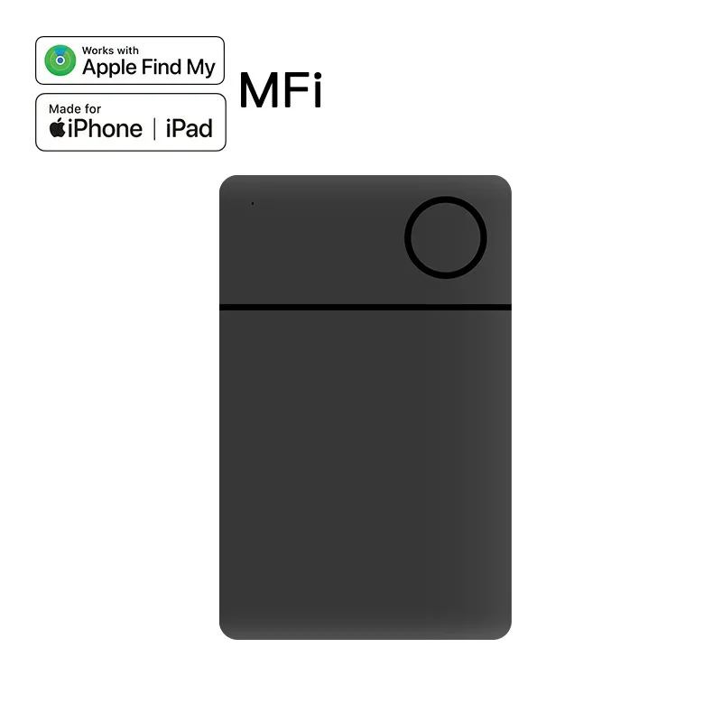 Smart tracker card icard Global Locator Ultra-thin Card Anti-lost Device airtag Pet bag kids Tracking Works with Apple Find My