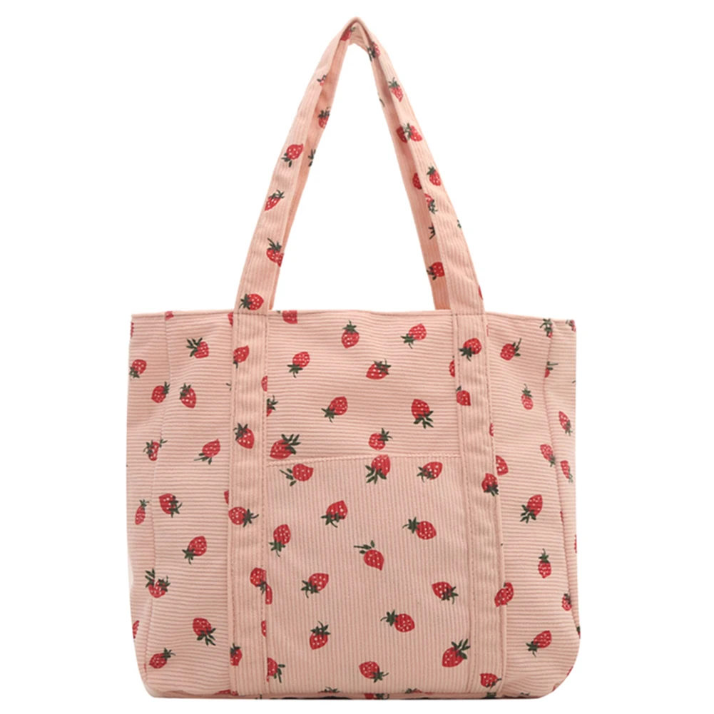 

Сумка-хобо женская с принтом клубники, Модный милый тоут на плечо, Шикарная стильная уличная вместительная сумка-хобо для путешествий