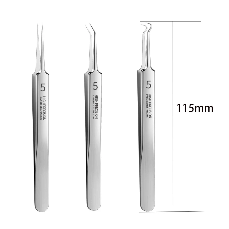 German Ultra-fine No. 5 Cell Pimple Blackhead Clip Tweezers Beauty Salon Special Scraping Closing Artifact Acne Needle Tool set tweezer tool,pimples blackhead tweezers,blackhead clip tweezers,cosmetic tool