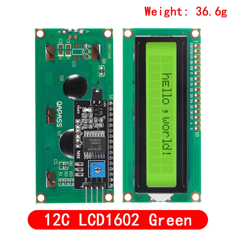 LCD Display Module LCD module Blue Green screen IIC/I2C 1602 for arduino 1602 LCD UNO r3 mega2560 LCD1602+I2C