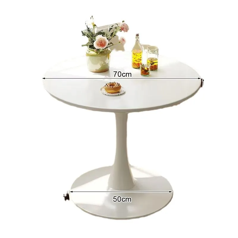 кофейный столик Nordic Coffee Shop Dining Negotiation Hotel White Minil Round Home Apartment Balcony Coffee Table