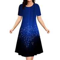 2026 New Floral Graphic Print Women’s Dresses Elegant Ladies Summer Dress Casual Retro Plus Size Female Fashion Loose Dress 9XL