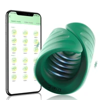 APP Control Penis Training Vibrator Männlicher Masturbator Vibrierende Stroken Eichel Trainer Stimulator Sex Spielzeug für Männer Erwachsene Waren