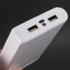 3X Portable USB Charger 5V 2A 18650 Power Bank Battery Box For Iphone6 Smartphone Colour:White-ABJU 3