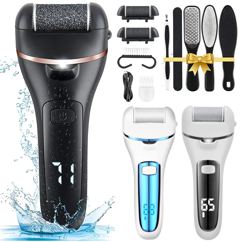 Rechargeable Electric Foot File Callus Remover Machine Pedicure Device Foot Care Tools Feet For Heels Remove Dead Skin black electric foot grinder,electric foot file,electric foot callus remover