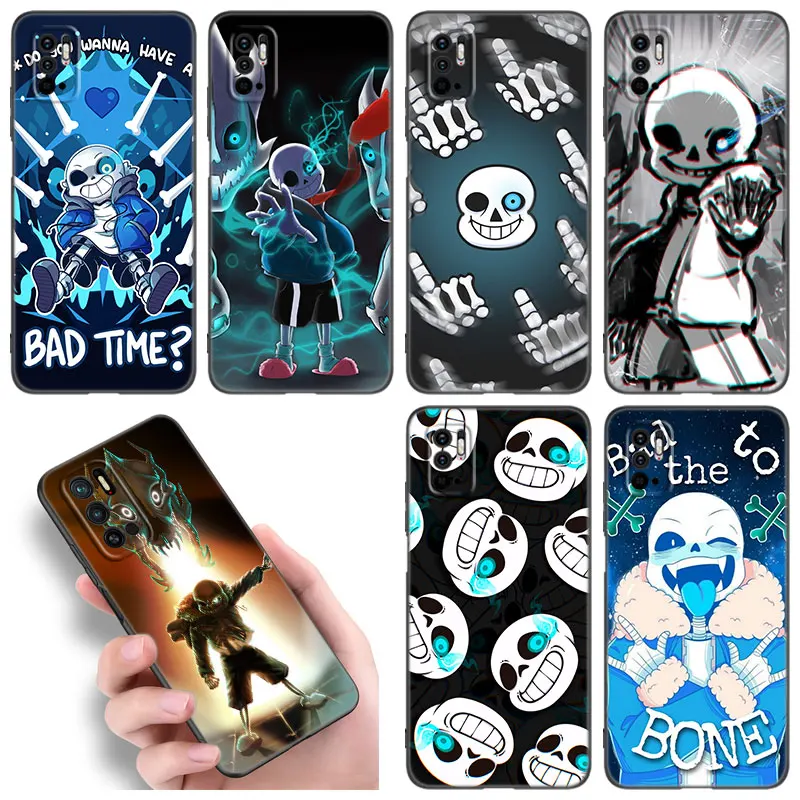 Undertale Sans Doggo Custodia Per Telefono Per Xiaomi Redmi Note 11E 11T 5 6 7 8 9 10 11 Pro 11S 4G 10T 5G 9S 10S 8T Soft Tpu Black Cover