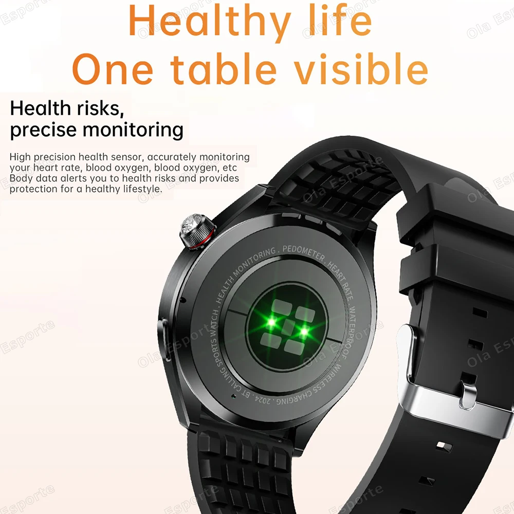 4IN1 Smart Watch Men Waterproof Bluetooth Call GPS NFC Sports Fitness Heart Rate Monitor Smartwatch Digital Watches Women Gifts