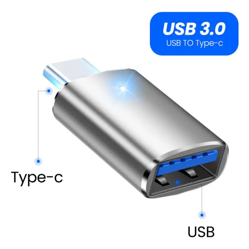 ZHSONG USB 3.0 Type-C OTG Adapter Type C USB C Male To USB Female Converter For Macbook Xiaomi Samsung S20 USBC OTG Connector type c to iphone converter Adapters & Converters