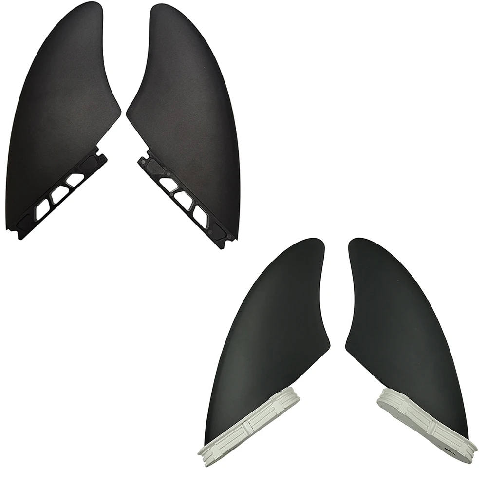 K2 Single Tabs/Double Tabs2 Plastic Fin Black Color Keel Surfboard Fin Plastic Nylon Twin Fin With High Quality Surf Accessories