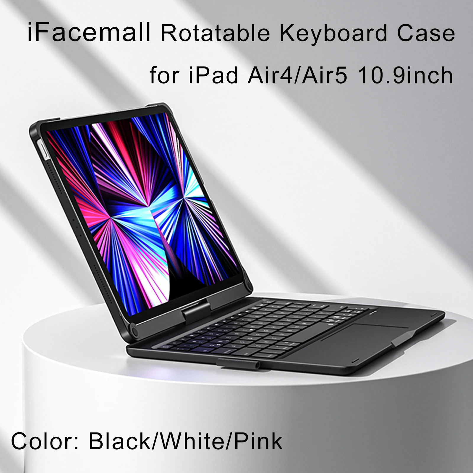 Ifacemall Touch Case With Keyboard For Ipad Air42020 / Air52022 10