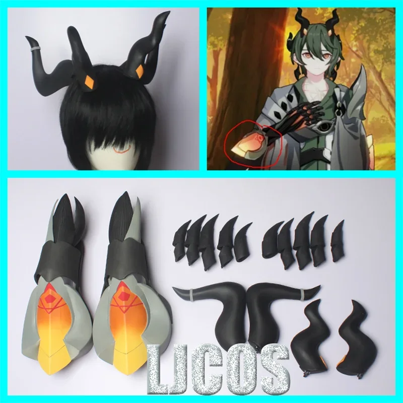 

Game Honkai Impact 3 Kosma Cosplay Hand Armor Headwear Horns Wings Halloween Party Accessories Props