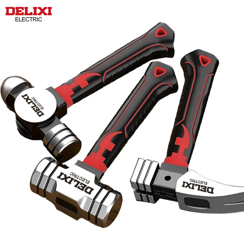 Mini Claw Hammer Multifunctional Anti Slip Shockproof Professional Magnetic Woodworking Manual Tool DELIXI