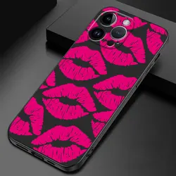 Sexy Girl Red Black Lips Kiss Phone Case Cover - One Fusion Plus (UUAZA01)