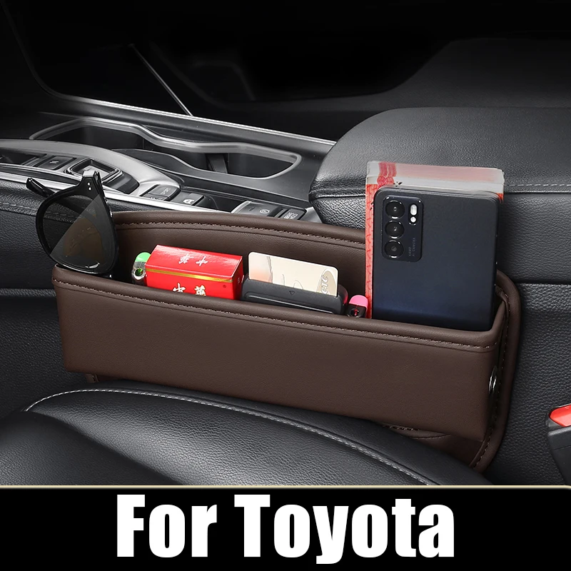 

For Toyota Land Cruiser 70 80 100 Series LC100 200 LC200 300 LC300 FJ Cruiser Prado 90 120 150 Car Seat Crevice Storage Box