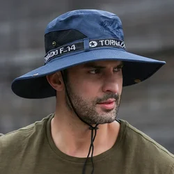 UV-Proof Sunshade Waterproof Quick-Dry Breathable Outdoor Fisherman's Hat (XMZ73Navy)