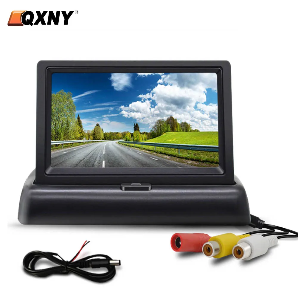 Car Display,Car Rear View Camera,Car Parking Monitor 4.3"/5" Inch Folding HD LCD Video for Vehicle Truck Van RV Reversing Backup