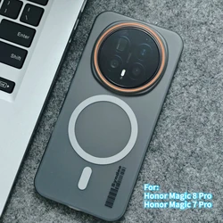 Luxury Skin - Friendly Magnetic Ultra - Thin PC Anti - Fall Shockproof Case Cover - Honor Magic8 Pro (GRAY)
