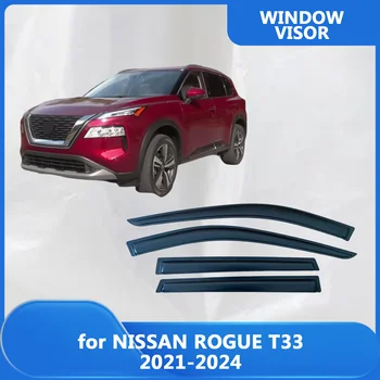 Window Visors Rain Guards for Nissan X-Trail or Rogue T33 2021-2024 – Acrylic Door Vent Shades