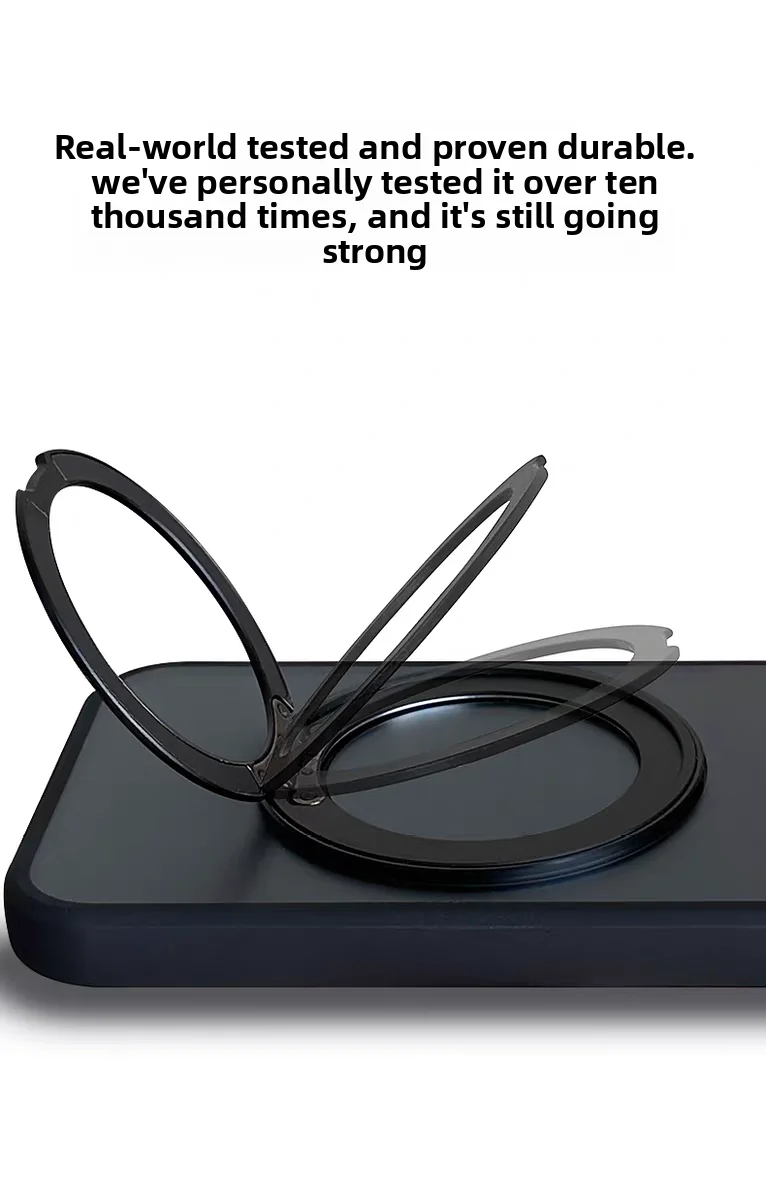 Magnetic Ring Stand Protective Hard Case with Shell Design