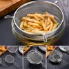 Double Ear Screen Flour Filter Screen Soybean Milk Snack French Fries Stainless Steel Mesh Strainer Handle Cooking Spoon 6