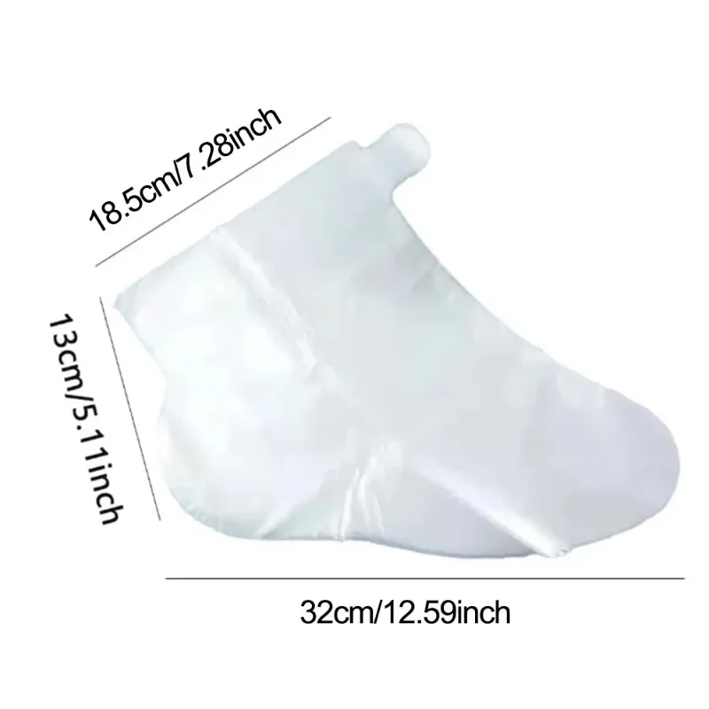 Disposable Foot Mask 100 Pcs Disposable Foot Mask Cover Transparent Waterproof Mask Cover