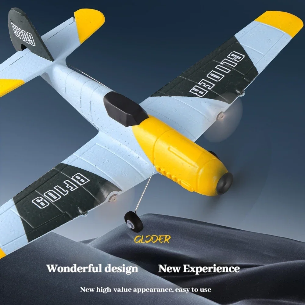 RC Airplanes New Bf109 Remote Control Bomber Z61 Fixed Wing Electric Model Three Channel Foam Rc Aircraft Toy 2
