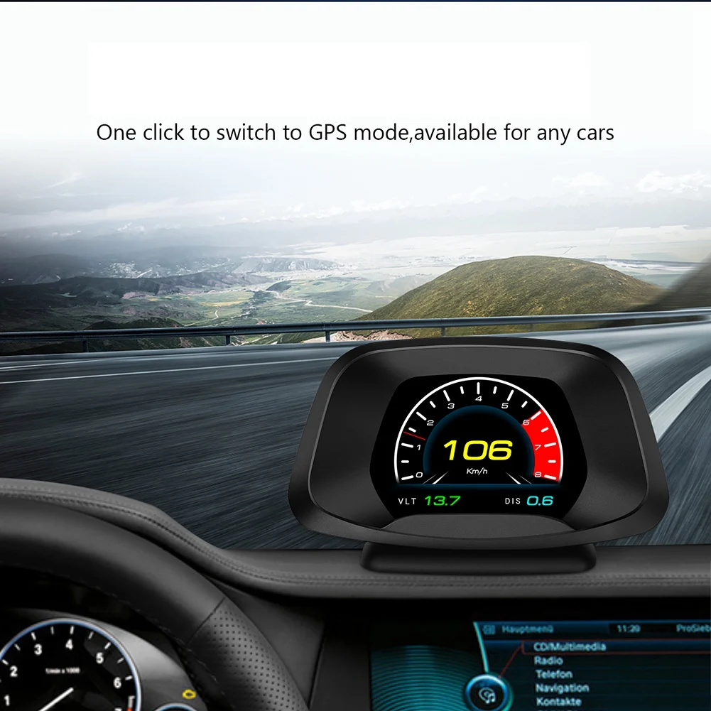 P19 HUD OBD2 GPS  ÷ Ʈ  ڵ ӵ,  溸,  ⸧ µ  ٱ