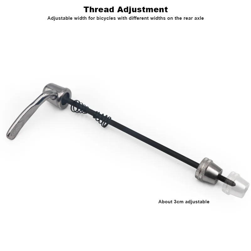 Description Picture 5 of itemBicycle Wheel Hub Skewers Stainless Steel Quick Release Mountain Road Bike Rear Wheel Hub Skewers Tool Cycling Accessories