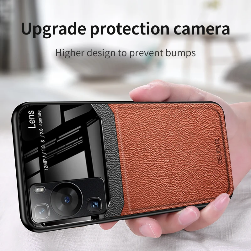 Роскошный акриловый кожаный чехол для Huawei P60 P60Pro P60Art, защитный чехол для камеры, чехол для телефона Huawei P60, силиконовая рамка, чехол (art.: 3920c69ec6cfe) - 3920c69ec6cfe