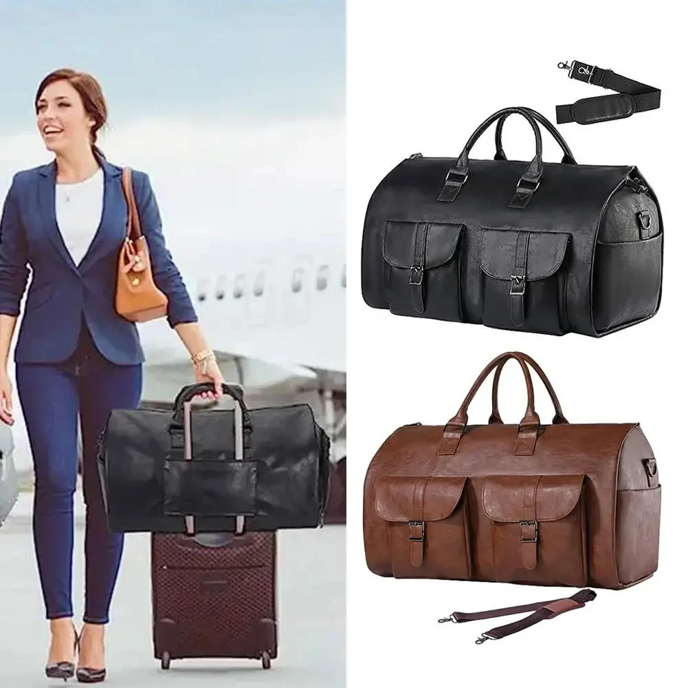 

2024 Suit Bag Convertible Travel Clothing Garment Carry On Luggage Bag 2-in-1 Hanging Suitcase Suit Business Blazer Travel Bag