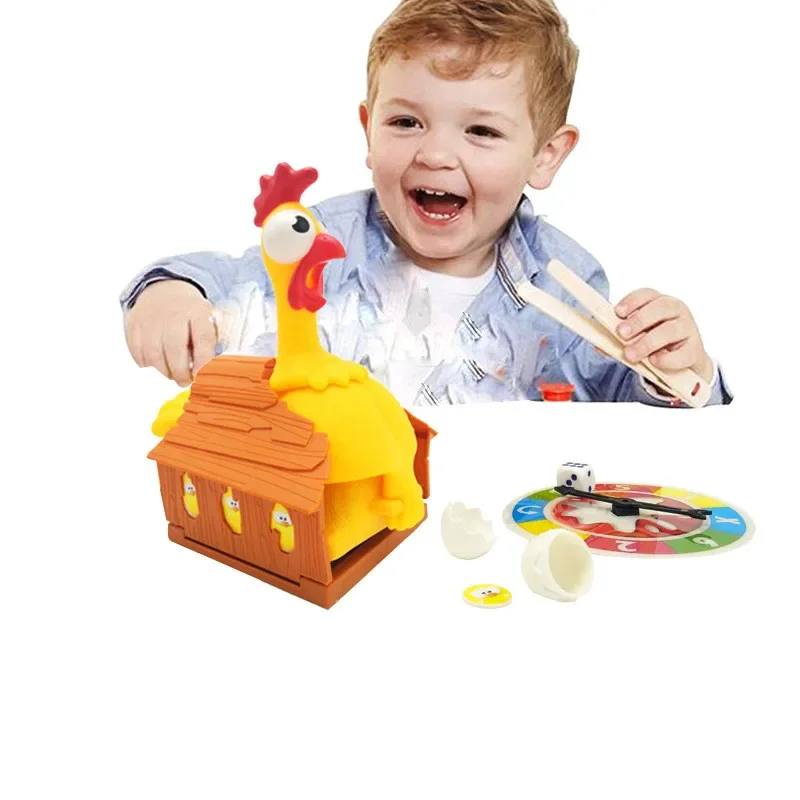 Lucky Chicken Board Game Toys Chicken Laying Eggs Family Parent-child Interactive Toys Gags Joke Party Table Game Toys for Kids 4