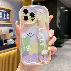 Fascia per telefono con cinturino a forma di faccina felice