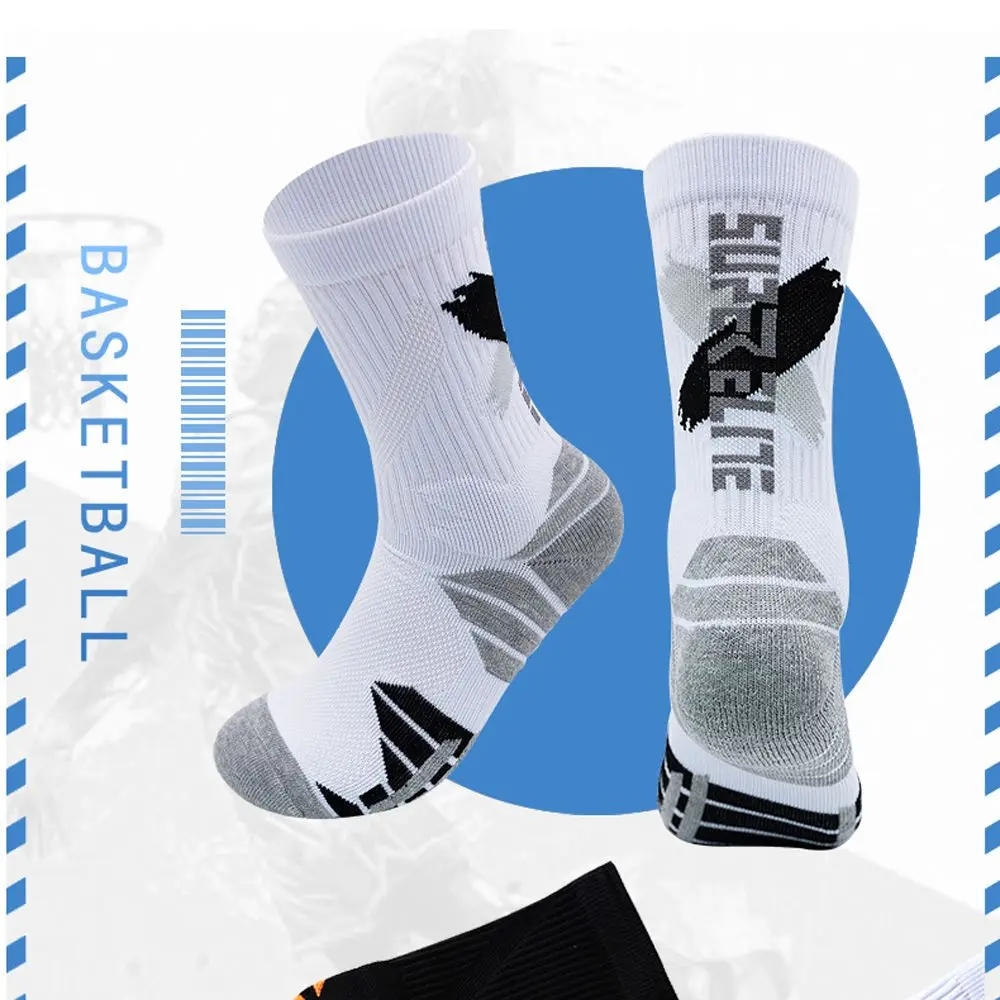 

Повседневные Удобные простые цветные спортивные Чулочно-носочные изделия унисекс Мужские баскетбольные носки полотенце носки в Корейском стиле