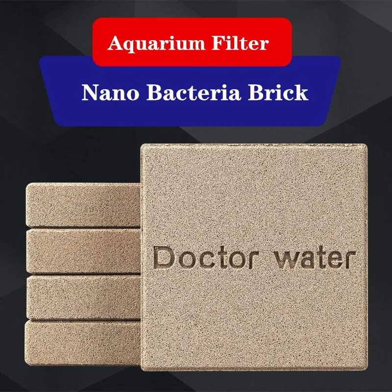 

2pcs Aquarium Filter Media Porous Ceramic Media Blocks Nano Biological Brick Fish Tank Aquarium Filtration Tools Free Shipping