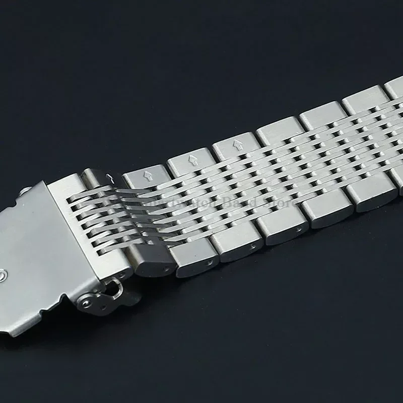 Luxury Stainless Steel Mesh Diving Watch Band with Metal Folding Buckle